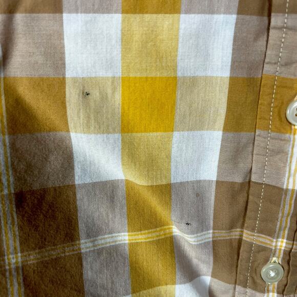 Men's Y2K Abercrombie & Fitch Plaid Short Sleeve Button-Up Muscle - M - Picture 3 of 5